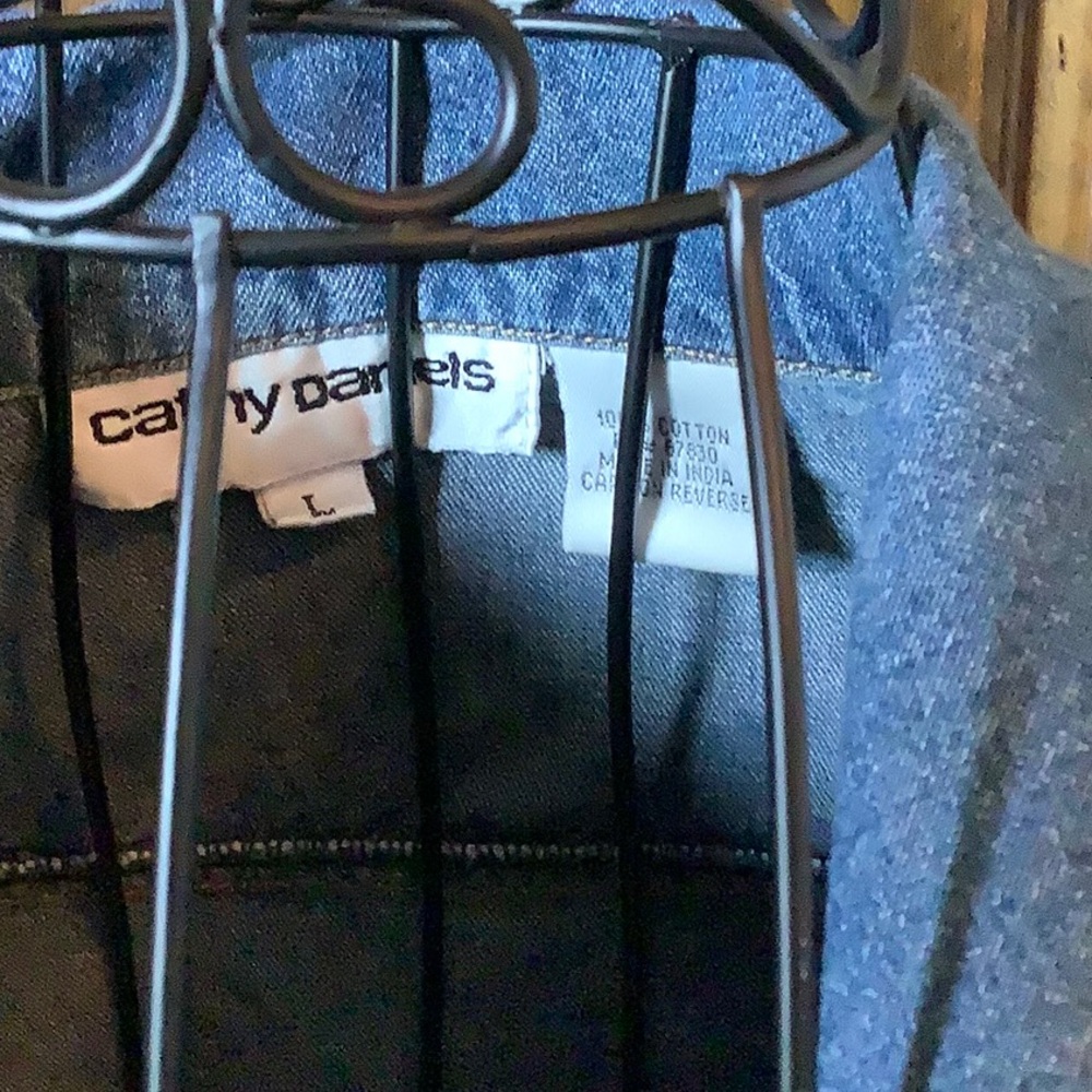 Cathy Daniels Blue Jean Jacket Classic Denim Style - Picture 3 of 7